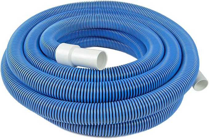 Poolmaster Manual Pool Vacuum Hose, 50 Ft x 1-1/2” for Inground & Above Ground Pools, Not for Automatic Cleaners, Kink-Free, Heavy Duty Pool Cleaner Hose with Swivel Cuff – Made in USA
