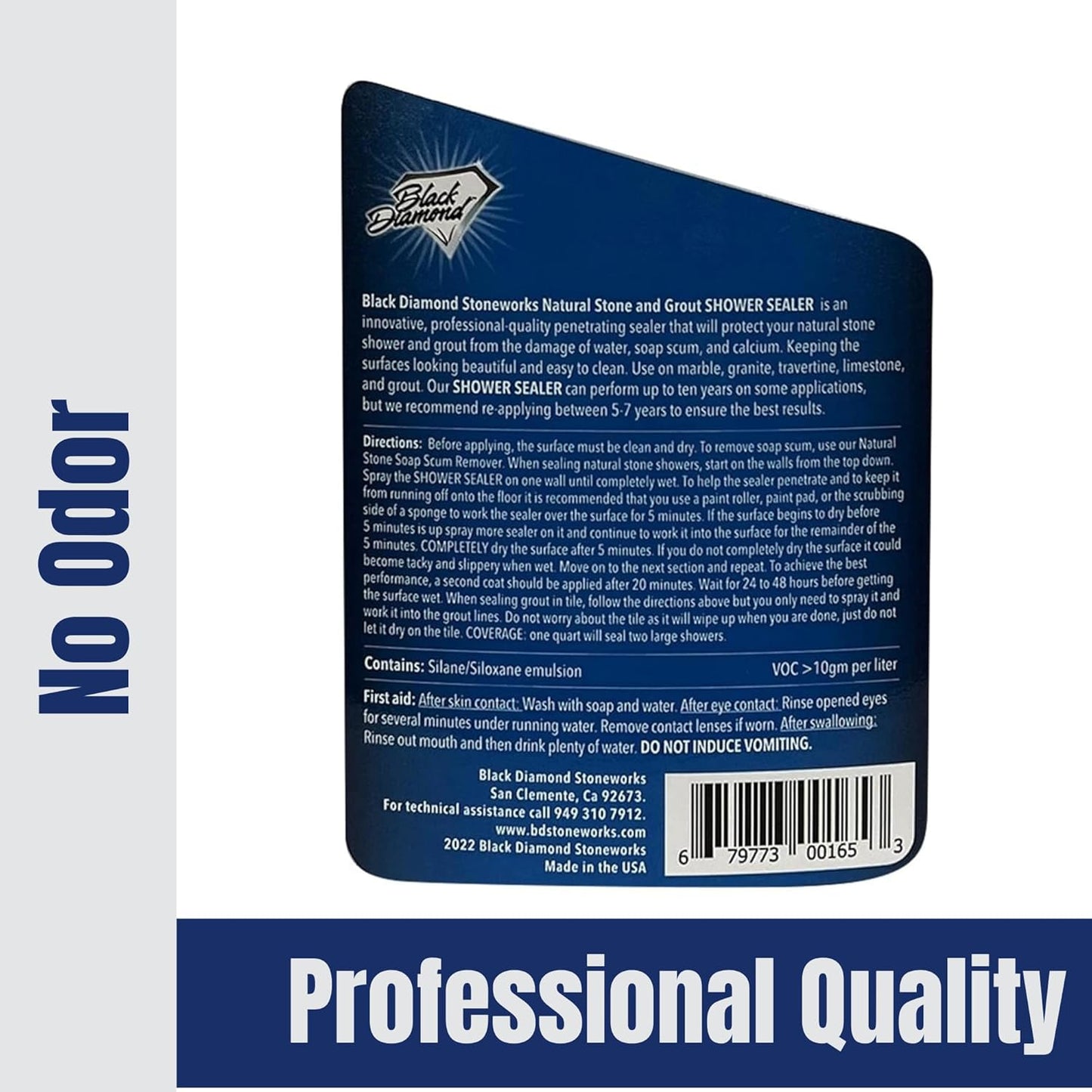 Natural Stone and Grout Penetrating Shower Sealer. Marble, Granite Travertine, Limestone. Protects Making Them Easy to Clean. Works Also on Grout in Tile, Ceramic, and Porcelain. 1-Quart