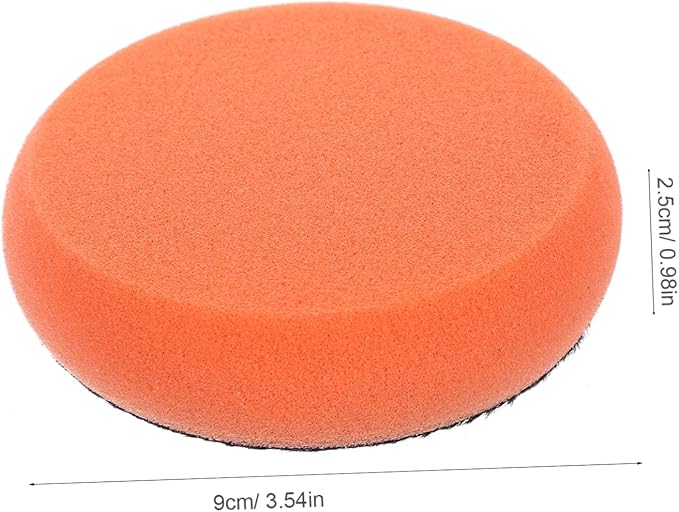 ULTECHNOVO 5sets Ergonomic Handle Car Polishing Wax and Polish Applicators Soft Sponge Pad for Auto Buffing Car Waxing Pad