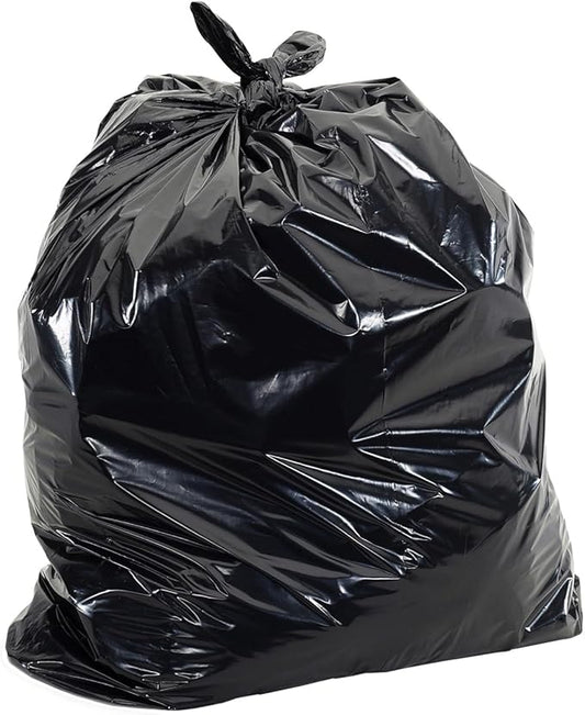 Aluf Plastics T-Tough Roll Pack Low Density Repro Blend Star Seal Coreless Rolls Bag, 33 Gallon Capacity, 39" Length x 33" Width, H Strength, Black (Pack of 100)