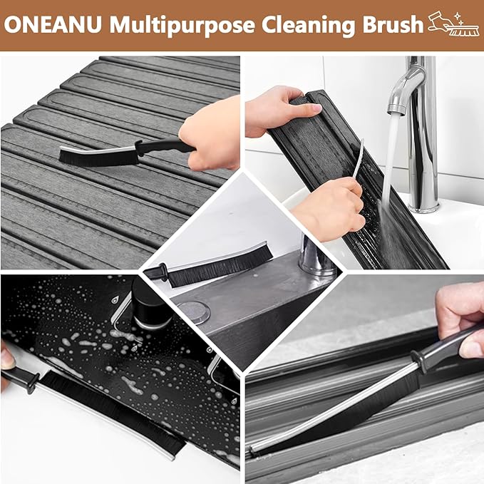 Stone Drying Mat for Kitchen Counter, Fast Dry Dish Drying Mats,Quick Dry Absorbent Collapsible Diatomaceous Earth Bath Mats, Large Stone Bath Mat for Kitchen Dishes Bottles Cups Bathroom