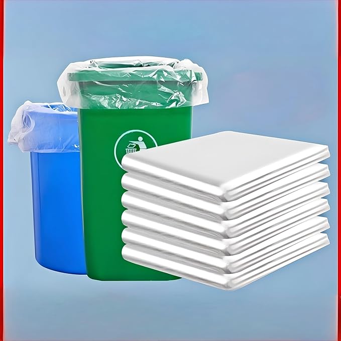 30-35 Gallon Heavy Duty Trash Bags - 100 Count, Extra Thick & Leak-Proof Contractor Garbage Bags for Kitchen, Outdoor, Lawn Leaf, Office, Restaurant, Commercial Use | 32x39 Inches (80x100cm)