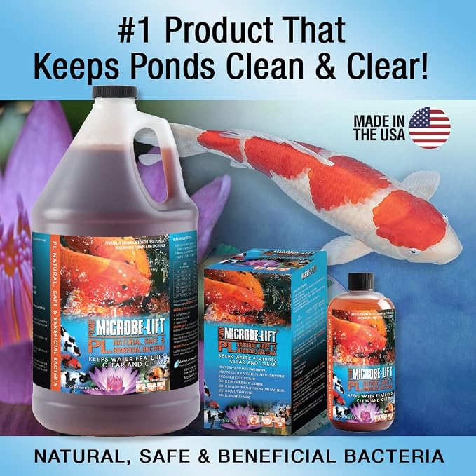 MICROBE-LIFT PL Pond Bacteria and Sludge-Away Pond Sludge and Muck Remover (32 Ounces)