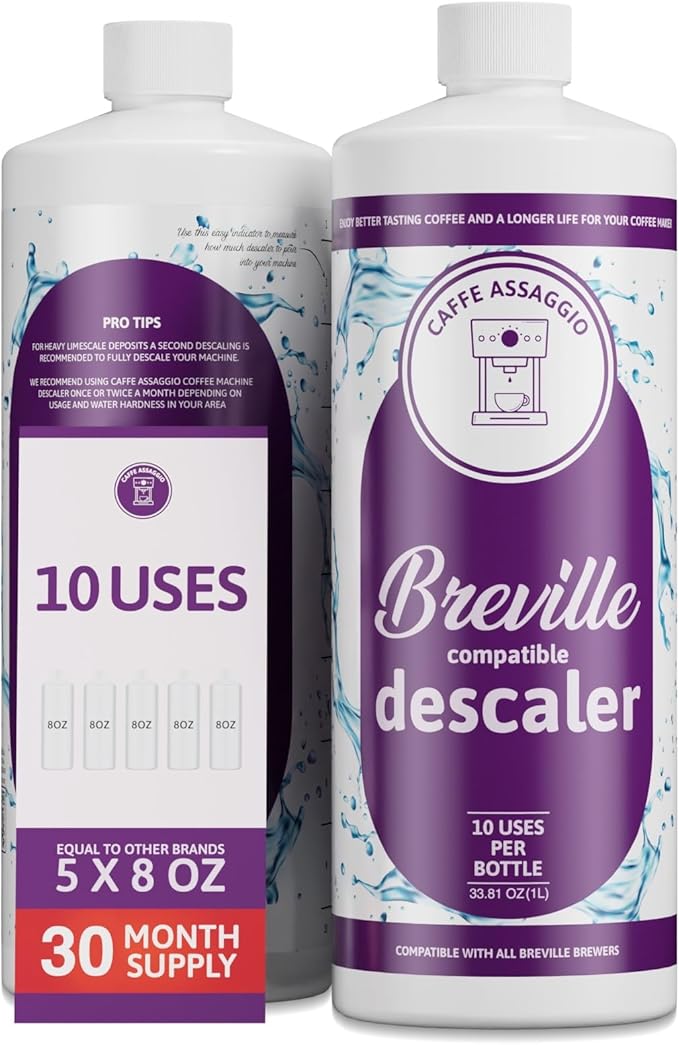 Breville Descaler (10 Uses) Specially Formulated to Descale and Clean Your Breville Espresso Machine Carbon Friendly Descaling Kit 2.5 Year Supply