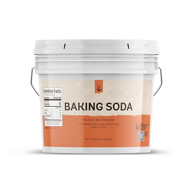 PURE ORIGINAL INGREDIENTS Epsom Salt & Baking Soda Bundle (1 Gallon Buckets), Cleaning, DIY Products, Fine Powders