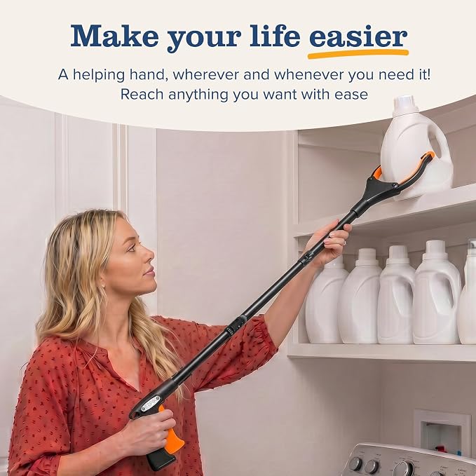 EZPIK Pro 40" Extended Grabber Reacher Tool for Elderly, Trash Hand Grabber Pickup Sticks for Seniors, Foldable Gripper Claw Pickup Tool, Hand Extension Magnetic Folding Tongs