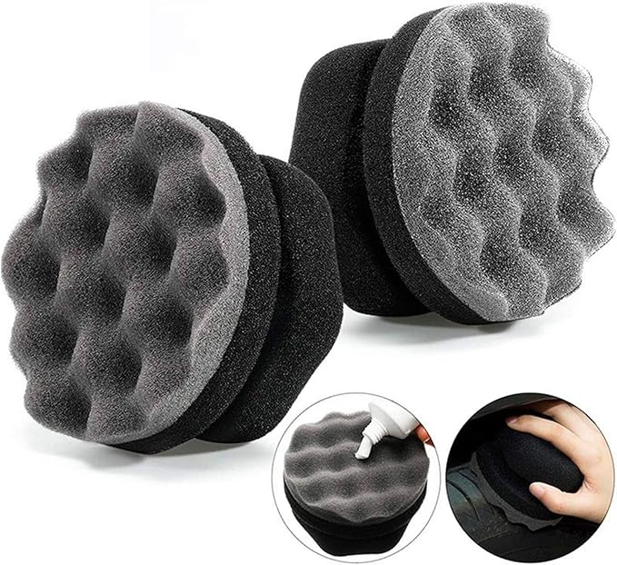 Car Tire Waxing Sponge Double Sided Applicator for Long Lasting Shine ()