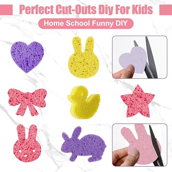 Zhengmy 90 Pieces Sponges Bulk Sponges Kitchen Compressed Sponge Natural Dish Sponge Compressed Wood Pulp Cleaning Without Scratching for Kitchen Bathroom, 3.9 x 2.4 x 0.12 Inch (Dark Color)