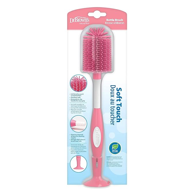 Dr. Brown's Soft Touch Bottle Brush, Blue (Pack of 2)