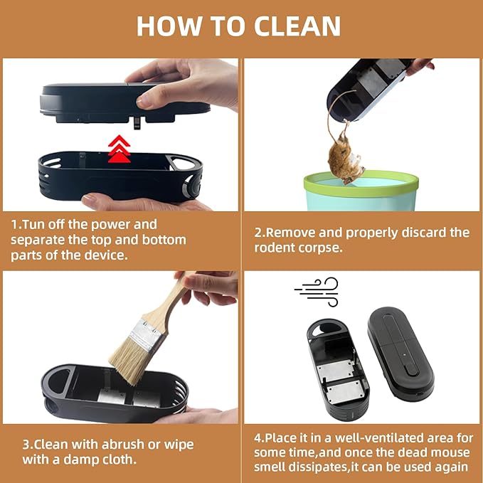 Electric Mouse Trap Zapper with Powerful Voltage, Electronic Mice Traps Indoor Use, Reusable Electric Rodent Zapper Battery or Adaptor Operated Mouse Shock Killer for Kitchen Attic Home