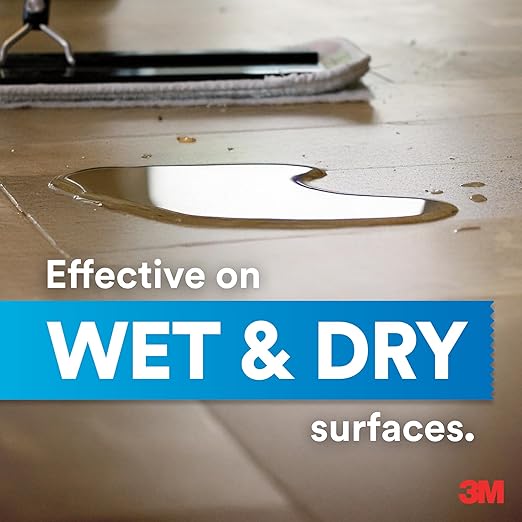 3M Easy Trap Sweep and Dust Sheets, 1 Roll of 60 5" x 6" Sheets, Disposable Easy Sweep Floor Duster, Picks Up 8x More Dirt, Dust, Sand, Hair, Works on Dry or Wet Surfaces, Hardwood Floors, 59032W