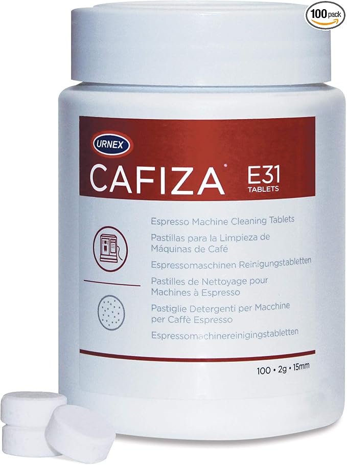 Urnex CX503 Cafiza Coffee Machine Cleaning Tablets 100 x 1.2 g, Acrylic