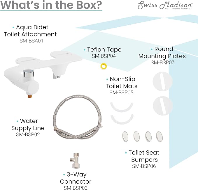 Aqua Non-Electric Bidet Toilet Attachment