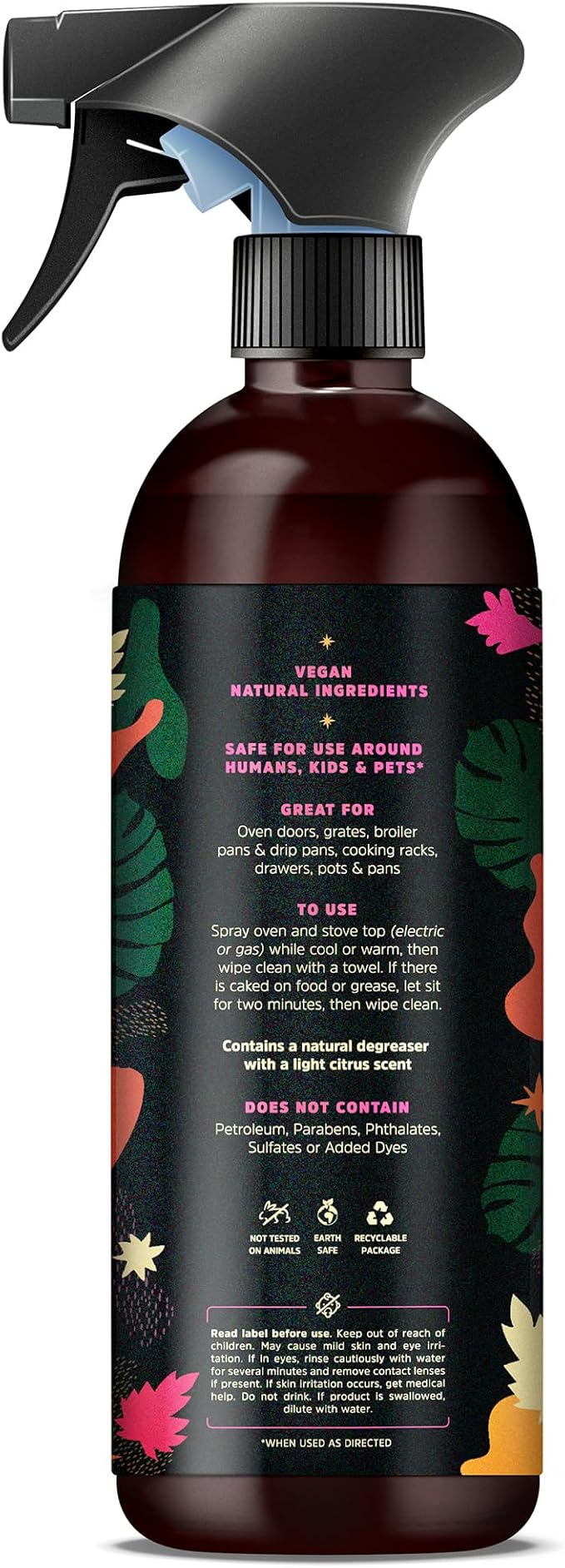 Naked Jungle Premium Plant-Based Stove Top Cleaner and Oven Cleaner with a Heavy Duty Degreaser, Cleaning Spray for Cooktop & Gas Stove Cleaner (24oz)