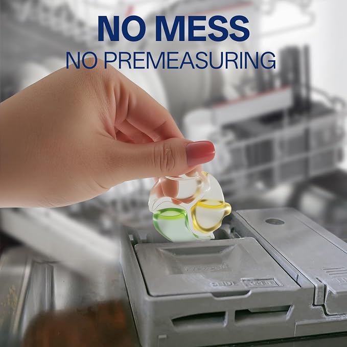 ECO Dishwasher Pods 15 Count, with Glycerin & Enzymes (Protease, Amylase),Dishwasher Detergent Liquid dish pod for Powerful Cleaning, No Pre-Rinse, Fights 24-Hour Dried On Food, Plant-Based (15PODS)