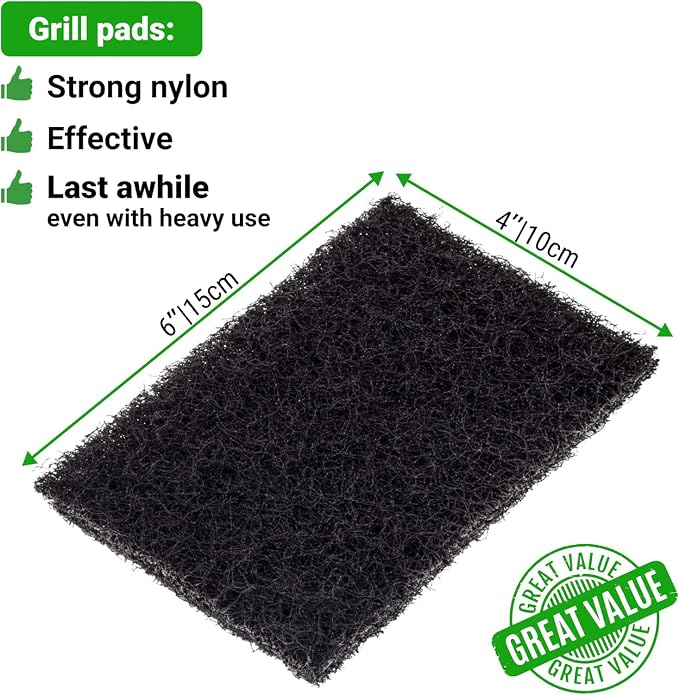CUSINIUM 30-Pack Griddle Cleaning Pads + 60-Pack Grill Screens