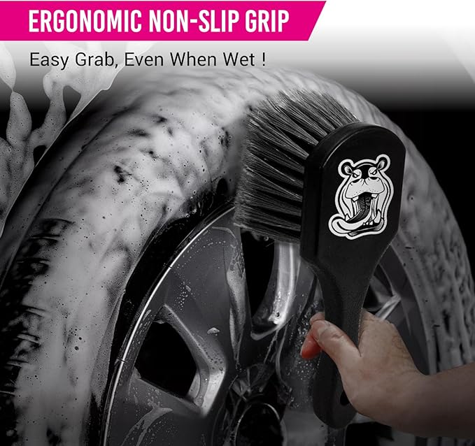 H.O.W AUTO DETAILING & CARE H.O.W SHINE SERIES Bug & Tar Remover & 4pcs Car Wheel Rim Tire Brushes for Cleaning Tires