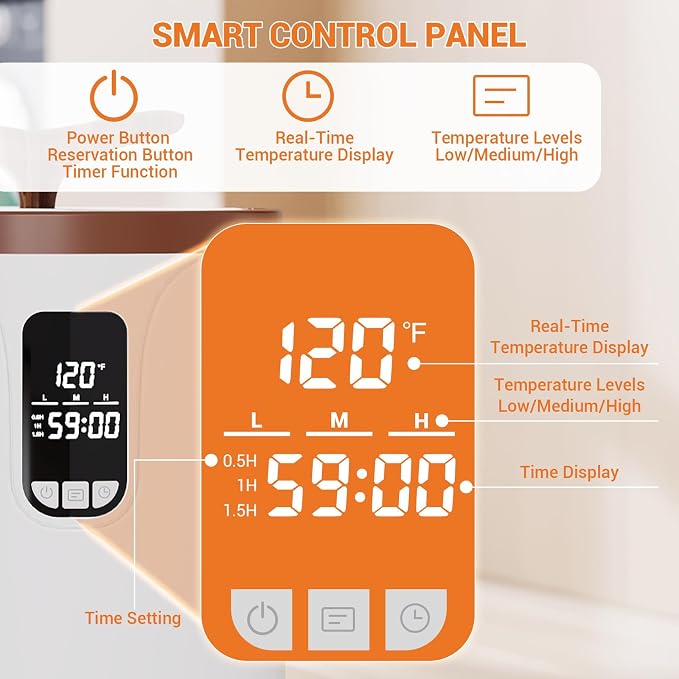 Towel Warmer with Timer - 20L Capacity, Adjustable Temperature & Auto Shut-Off for Towels & Blankets