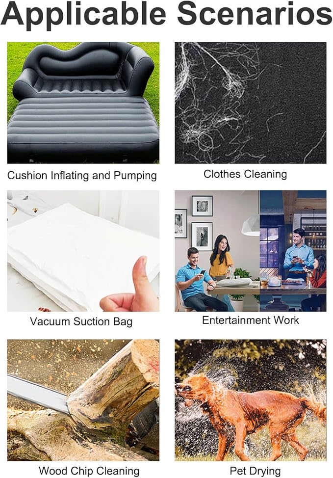 200W Mini Jet Blower, Rechargeable Cordless Electric Air Duster, 3 Gear Adjustable, 130000RPM High Speed for PC Keyboard Car