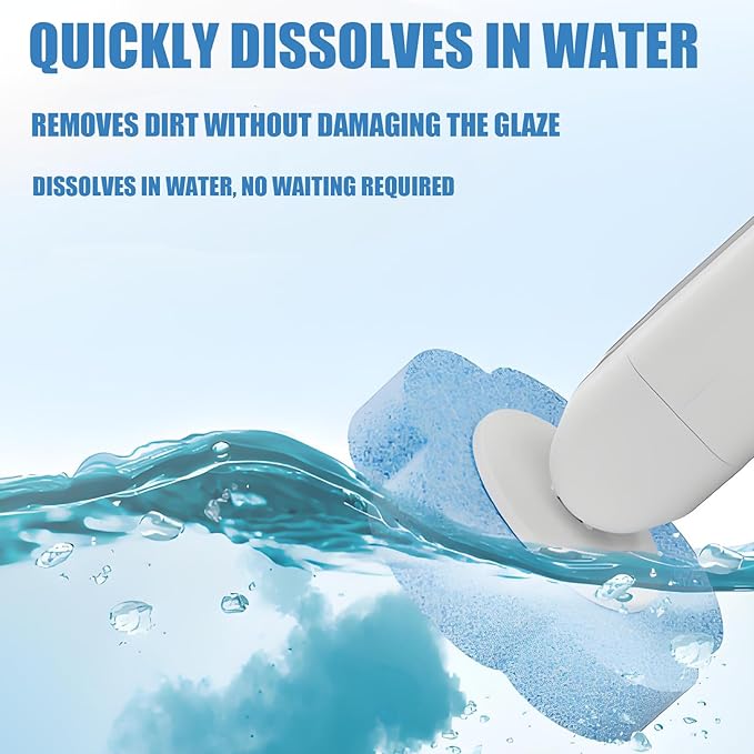 Disposable Brush with Holder & Refill Heads - Hygienic Sanitary Toilet Cleaner for Easy Cleaning, Streak-Free Fresh Bathroom, No Mess Disposable Toilet Bowl Cleaner Wand (1, Grey)