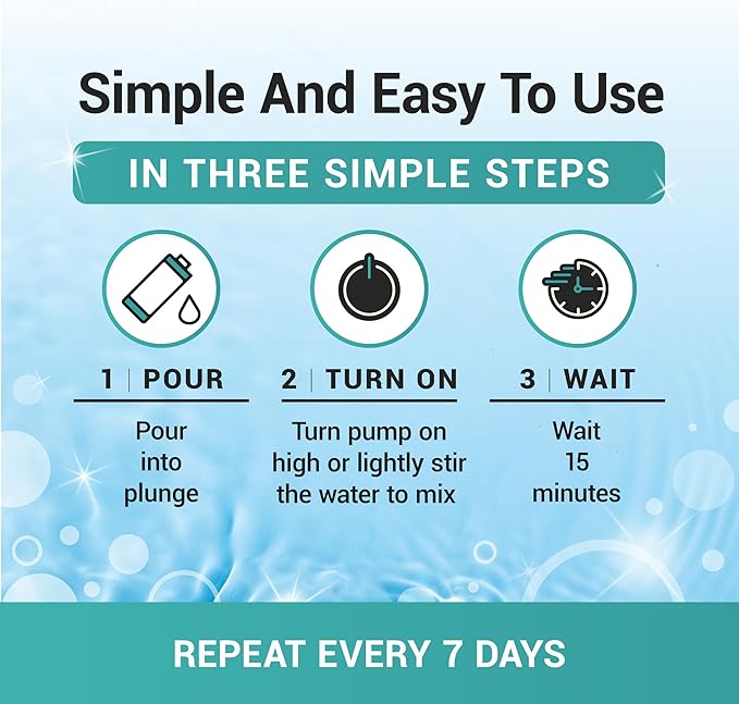 Bio Ouster 3in1 Weekly Cold Plunge Water Treatment - Cleaner, Clarifier, and Softener for Cold Plunge and Ice Bath - Water Stabilizer for Fresh, Crystal Clear Water - Made in USA (32oz)