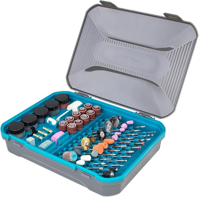 302PCS Rotary Tool Accessories Kit, 1/8-Inch Diameter Shanks Universal Fitment, Rotary Tool Bits for Cutting, Sanding, Grinding, Carving, Polishing, Drilling and Engraving