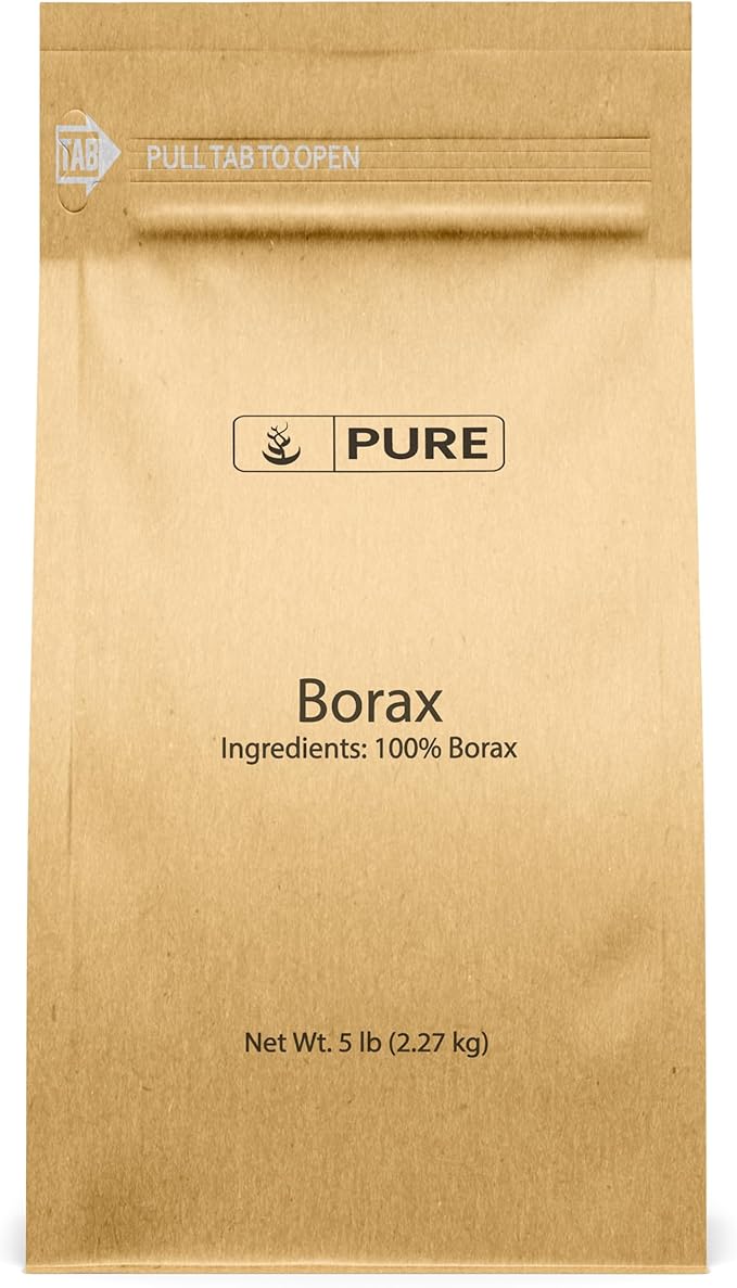 PURE ORIGINAL INGREDIENTS Borax (5 lb) Sodium Borate, Multipurpose Cleaning Agent