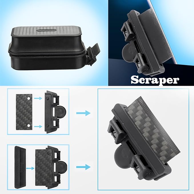 Carefree Fish Aquarium Small Magnetic Cleaner for Glass Fish Tank Magnet Brush Algae Scraper Floating