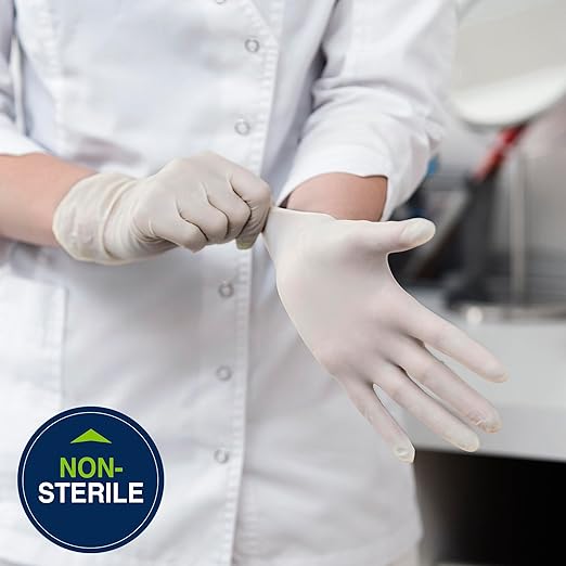 HALYARD Sterling SG Nitrile Powder-Free Exam Gloves, 3.7 mil, 9.5 Inches, Gray, X-Small, 41657 (Case of 2500)