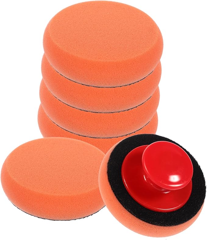 ULTECHNOVO 4sets Car Wax Buffer Auto Wax Buffer Buffing Pad Sponge Polishing Pads for Cars Polishing