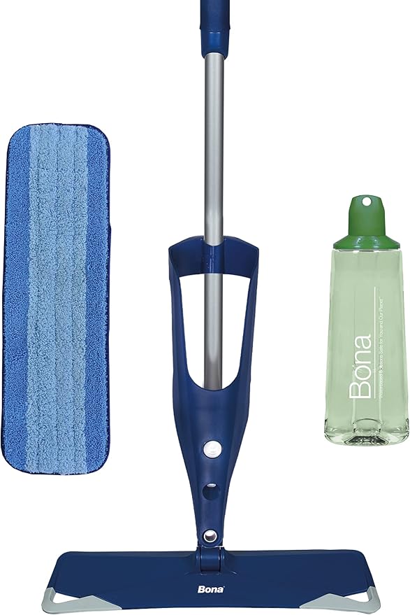 Bona Multi-Surface Floor Premium Spray Mop & Microfiber Cleaning Pad & Multi-Surface Floor Cleaner Refill - 128 fl oz - Residue-Free Floor Cleaning Solution