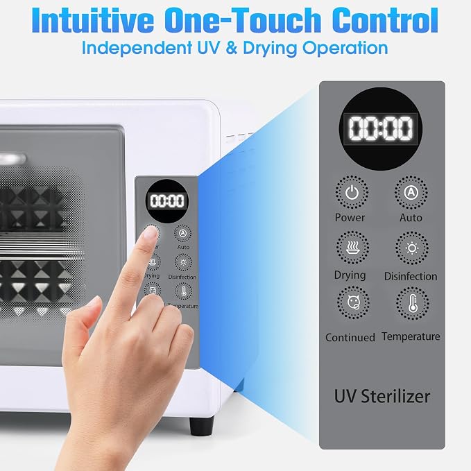 Beauty Star S-terilizer for Estheticians, 24L Nail Dryer and Cleaning Cabinet Box for Barbers, Nail Studio, Beuaty Salon and Home Maintains Tool Cleanliness