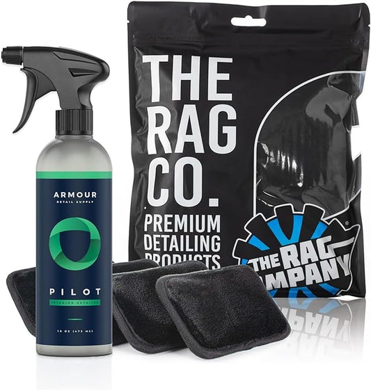 The Rag Company Interior Scrubber & Armour Pilot Interior Cleaner Bundle
