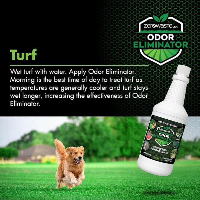 ZERO WASTE USA Odor Eliminator - Commercial Strength Multi-Purpose Enzyme Cleaner - Eliminates odors from Any Organic Matter - Made in USA - (64 Fl Oz, Cinnamon)