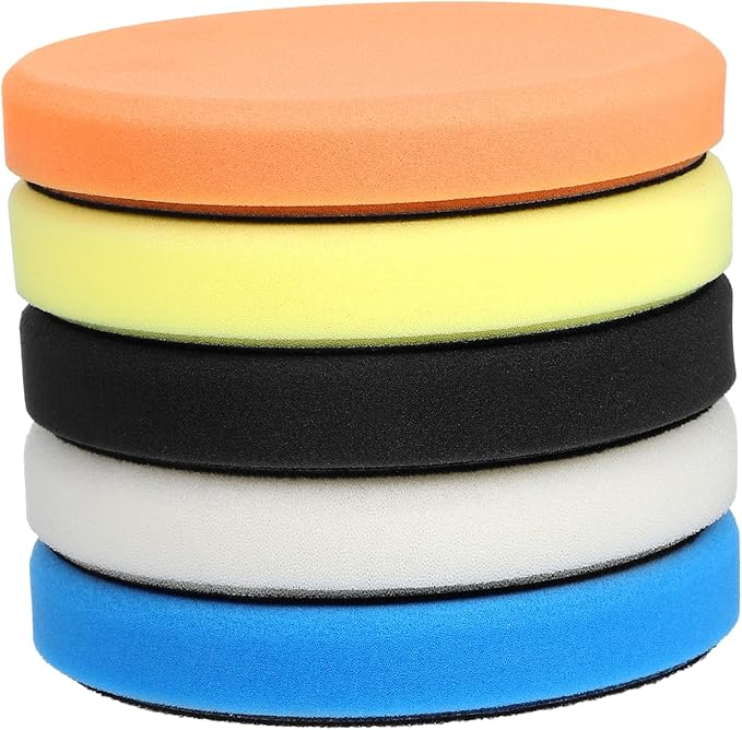 5pcs Buffing Polishing Pads Durable Sponge Car Polishers for Waxing Grinding Detailing Multi-Functional Tools for Home Garage Automotive Repair