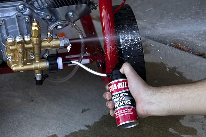 STA-BIL Pump Protector - Protects Pressure Washer Pumps and Other Internal Components During Storage, Next Gen Anti-Freeze and Lubricant Formula, 4oz (22007)