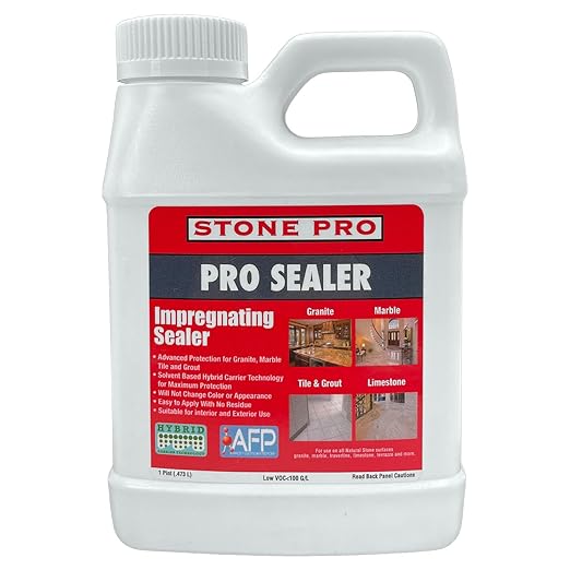 StonePro Pro Sealer Pint - Impregnating Sealer for Marble & Tile
