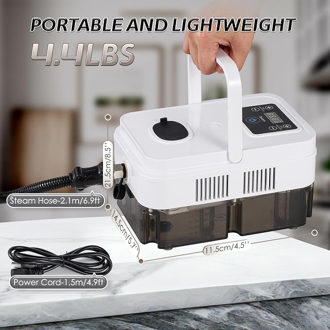 Timing Steam Cleaner, Extra 2 Nylon Brush, 2 Brass Brush