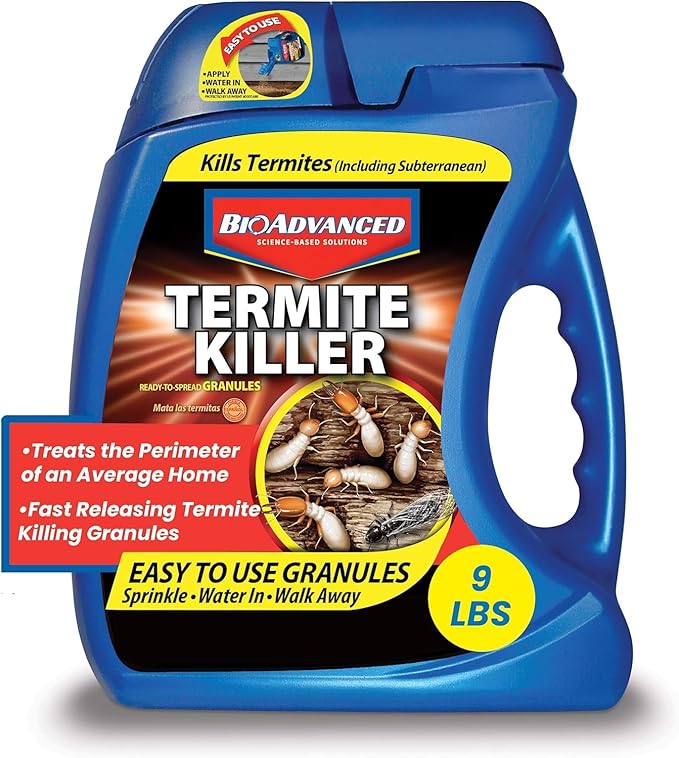 NATRIA Codling Moth Pheromone Trap, Ready-to-Use, (1-Pack) with BioAdvanced Termite Killer Granules for Insects, Granules, 9 lb