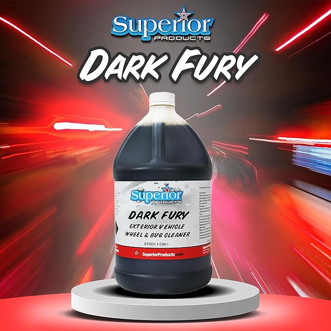 Superior Products Dark Fury (Formerly RAGE) Wheel and Bug Cleaner, 1 Gallon, Made in USA