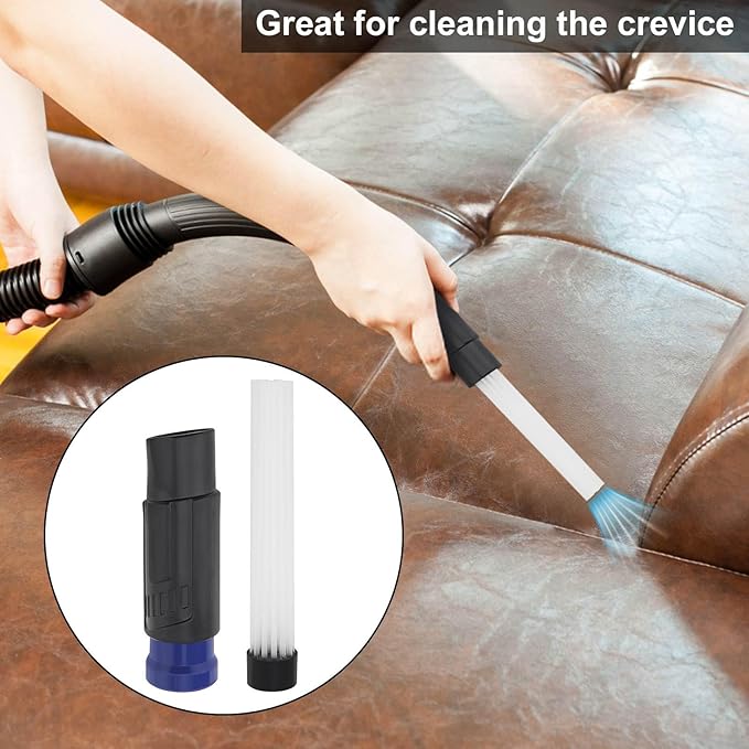 Vacuum Cleaner Attachment 9PC, Household Cleaning Vacuum Cleaner Set for Shop Vac Accessories, 2 1/2" to 1 1/4" Hose Adapter, 1 1/4" Shop Vacuums Brushes for Vac Accessories 1/4 inch 1 3/8 inch