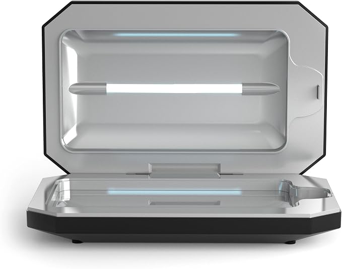 PhoneSoap Basic Cell Phone UV Light Sanitizer Box | Patented and Clinically Proven 360 Degree UV Light Sanitizer | (Black)