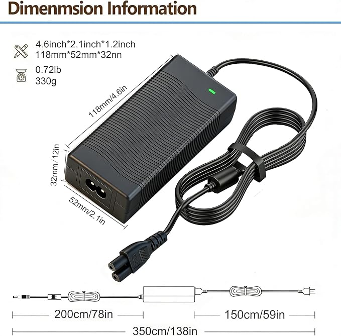 29.4v Charger for aiper Scuba s1 pro,N1 Pro,N1 Ultra Pool Cleaner Compatible with Aiper Scuba S1 Pro 25.2V Li-ion Battery Cordless Robotic Pool Vacuum Cleaner Charger Adapter