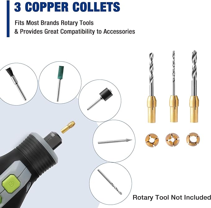 WORKPRO 476PCS Rotary Tool Accessories Kit, 1/8" Shank Rotary Tool Bits | Universal Attachments for Easy Cutting, Sanding, Grinding, Carving, Polishing, Drilling and Engraving