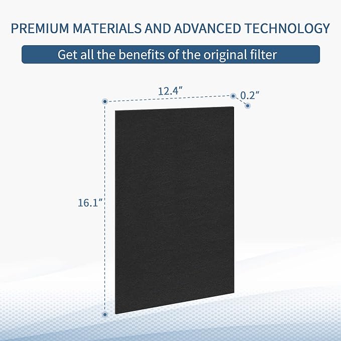 8 Pre Aera Max 300 car-bon Filter Replacement Compatible with Fellowes car-bon Filter for AeraMax 290/300/DX95 Air Pur-ifiers Also Fit AP-300PH HF-300 Part#9324201, 8x car-bon Pre-Filter