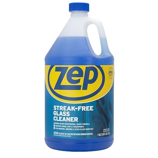Zep ZPEZUNRS128 No Rinse Floor Disinfectant Blue 1Each ZU1120128 Glass Cleaner 128 Fl Oz Pack of 1 Blue