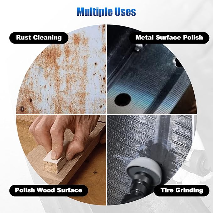 Sporacingrts 2500rpm Low Speed Air Tire Buffer Tire Repair Kit Polishing Cleaning Tool 35 mm Pneumatic Automatic Buffing Wheel Machine Tire Patch Tools Rear Exhaust