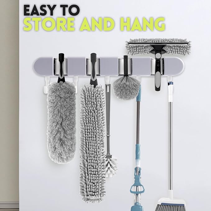 【Upgrade Anti Rotation 】 36ft High Reach Duster Kit,5-36ft Lightweight Aluminum Alloy Extension Rod,7-Piece Set,210° Steering Head Clean Various Angle,for Cleaning Ceiling,High Wall