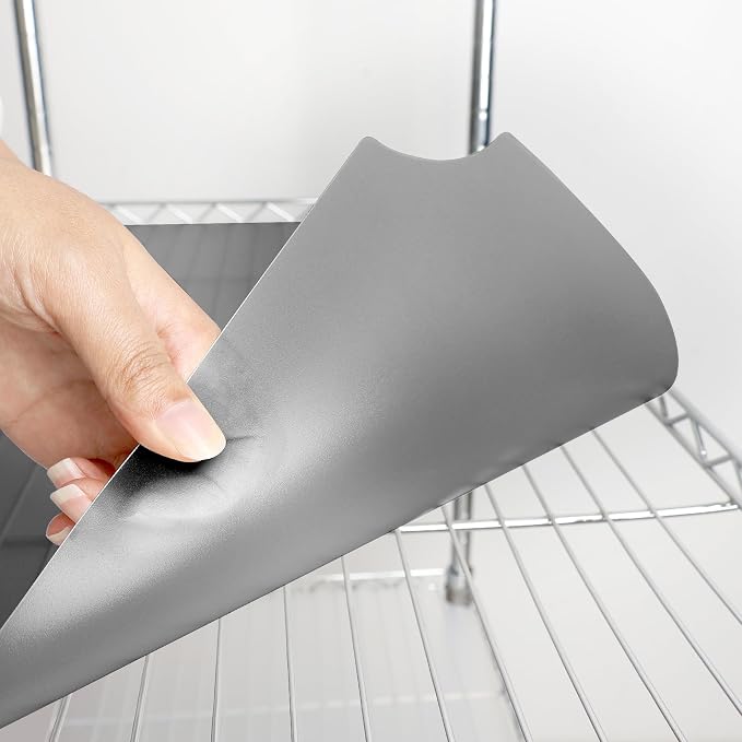 5pcs 14"x36" Plastic Shelf Liners for Wire Shelf Systems – Non-Slip Mats, Grey – Ideal for Kitchen, Pantry & Garage Organizing