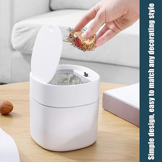 Mini Desk Trash bin 2 pcs with Trash Bags 360 pcs